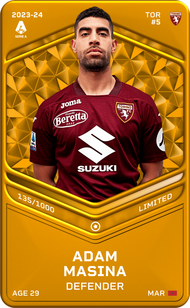 Adam Masina 2023-24 • Limited 135/1000