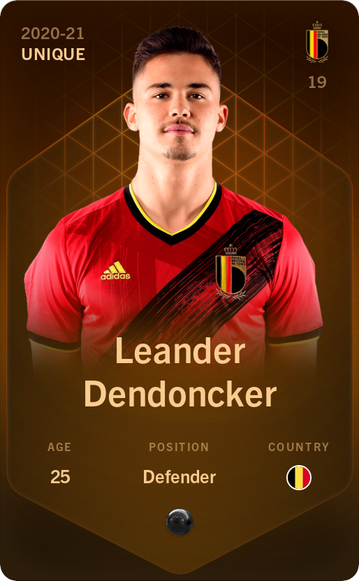 Sorare - Sorare Official - Leander Dendoncker 2020-21 • Unique - NFT # 366158414933390901806286457874140367006555210688946800650994063141850382867