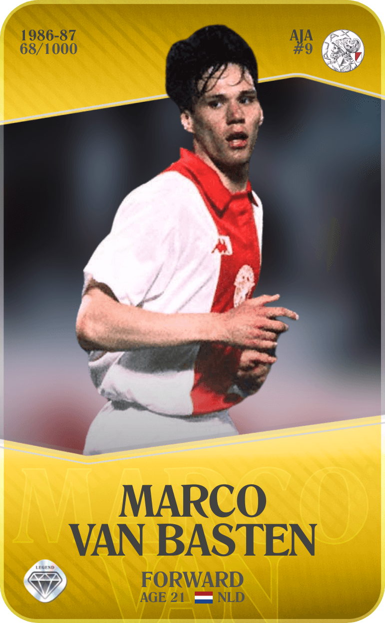 Marco van Basten 1986-87 • Limited 68/1000