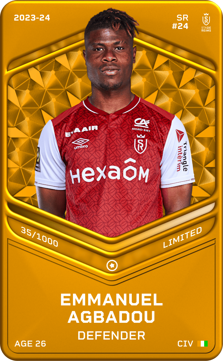 Emmanuel Agbadou 2023-24 • Limited 35/1000