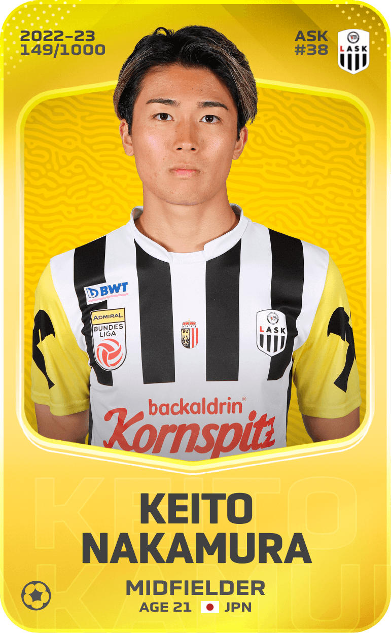 Keito Nakamura 2022-23 • Limited 149/1000