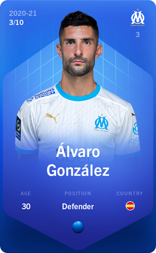 Sorare - Sorare Official - Álvaro González 2020-21 • Super Rare 3/10 - NFT # 47836529843685004044963338107222279068311382752590146409042239665425929112161