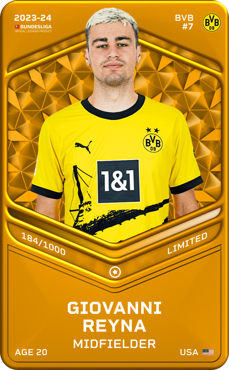 Giovanni Reyna 2023-24 • Limited 184/1000
