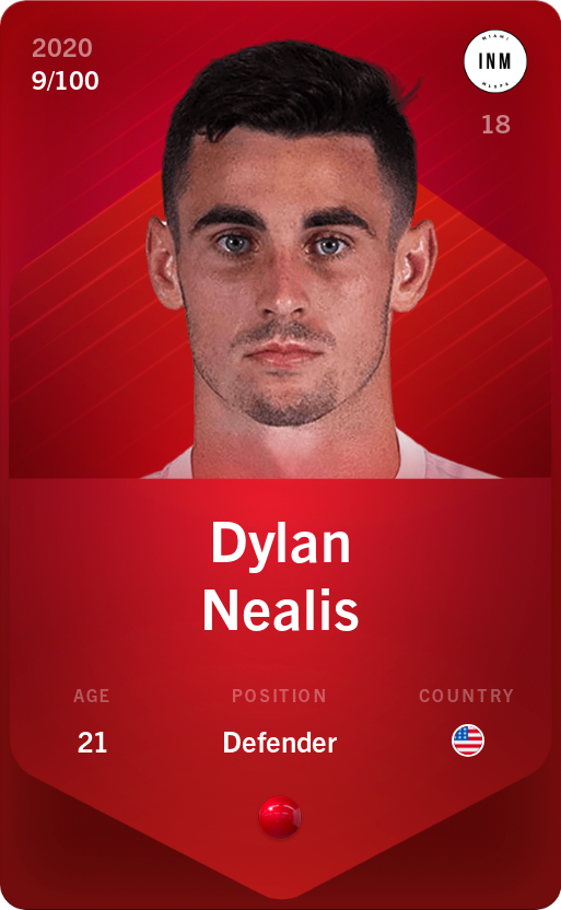 Sorare - Sorare Official - Dylan Nealis 2020-21 • Rare 9/100 - NFT # 80559183602102267738610032232129044650251253397116889928353833201565759029828