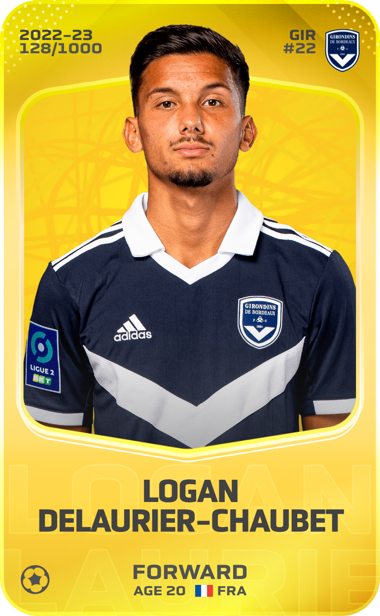 Sorare - Sorare Official - Logan Delaurier-Chaubet 2022-23 • Limited 128/1000 - NFT # 72708195029600179616842882308084481452764104659019464620004811496698422697903