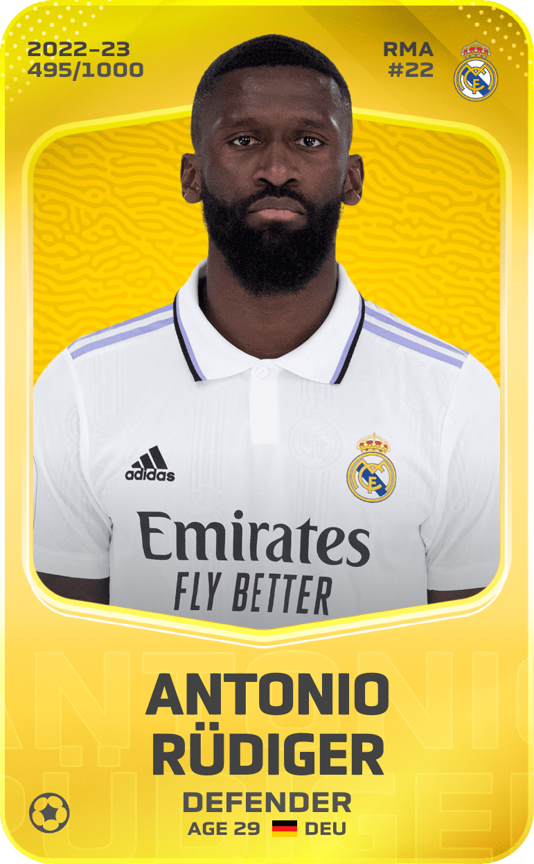 Antonio Rüdiger 2022-23 • Limited 495/1000