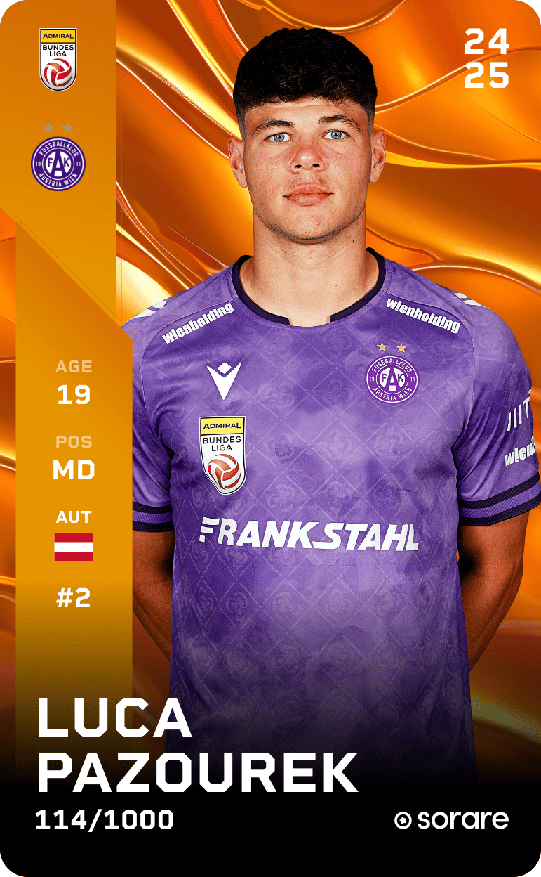 Luca Pazourek 2024-25 • Limited 114/1000