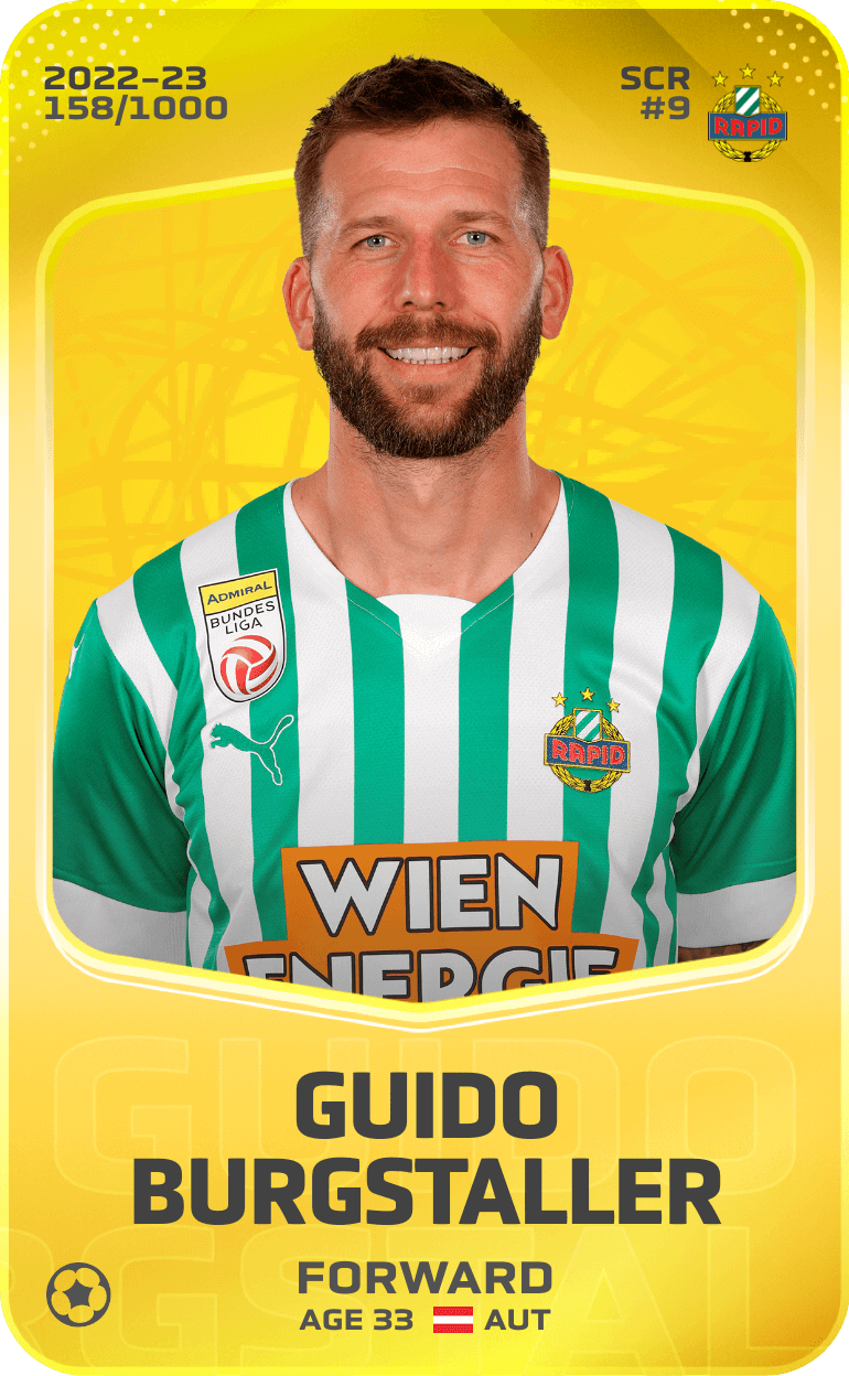 Guido Burgstaller 2022-23 • Limited 158/1000