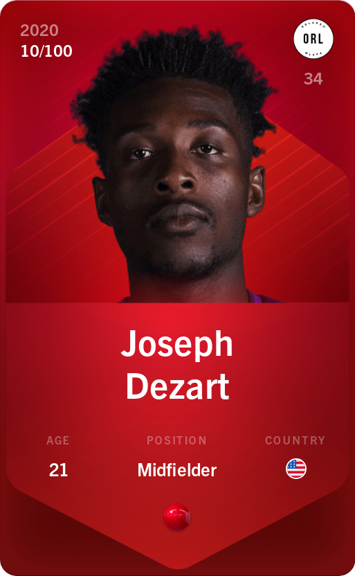 Sorare - Sorare Official - Joseph Dezart 2020-21 • Rare 10/100 - NFT # 72270497451745753390329110918165228275391968774321244072086299820501977414917
