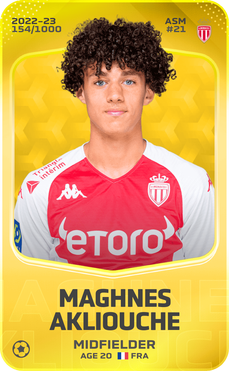 Maghnes Akliouche 2022-23 • Limited 154/1000