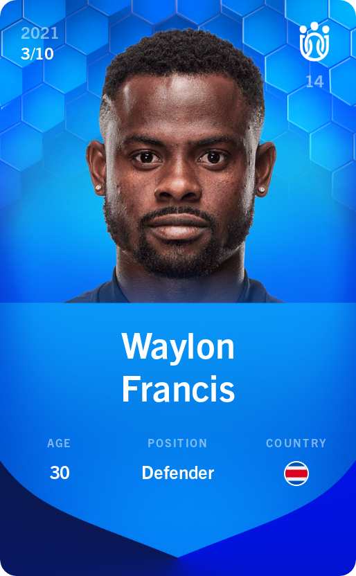 Sorare - Sorare Official - Waylon Francis 2021-22 • Super Rare 3/10 - NFT # 10429707214487729440657689215242613447698632679948002785955640495612641900785