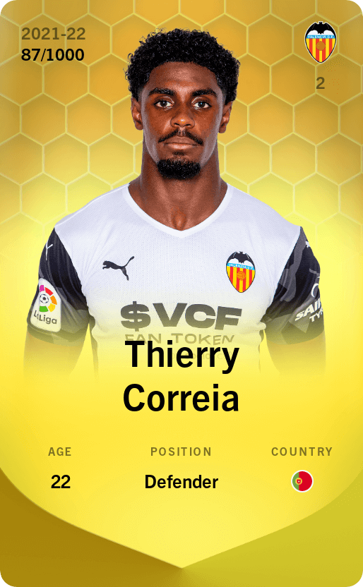 Thierry Correia 2021-22 • Limited 87/1000