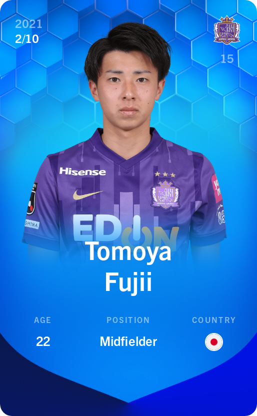 Sorare - Sorare Official - Tomoya Fujii 2021-22 • Super Rare 2/10 - NFT # 51337992741027139962004658597481158326503834099192078793897417526722361630353