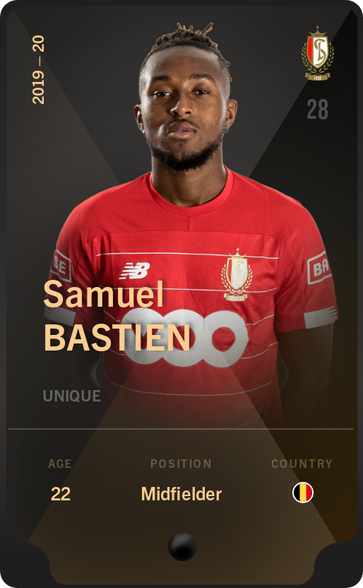 Sorare - Sorare Official - Samuel Bastien 2019-20 • Unique - NFT # 6908485406674578335312251344682825064122212371677509209096331339903158845372