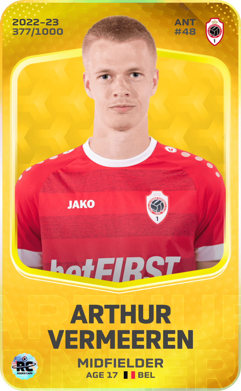 Arthur Vermeeren 2022-23 • Limited 377/1000