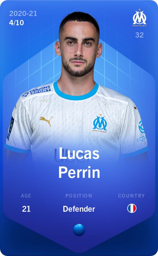 Sorare - Sorare Official - Lucas Perrin 2020-21 • Super Rare 4/10 - NFT # 35607959153620101206475350554724018885439574402857522037202574164149433681407