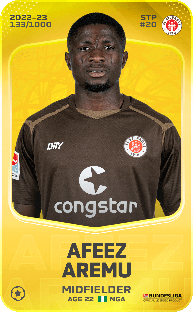 Afeez Aremu 2022-23 • Limited 133/1000