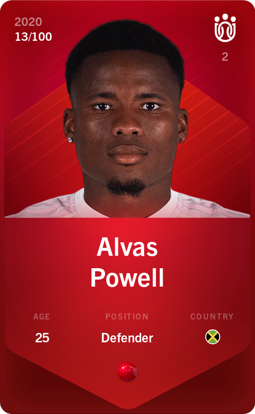 Sorare - Sorare Official - Alvas Powell 2020-21 • Rare 13/100 - NFT # 42387747923548511107016782679329313714748748517199079454549341989171798486561