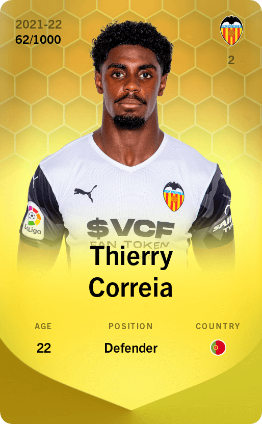 Thierry Correia 2021-22 • Limited 62/1000