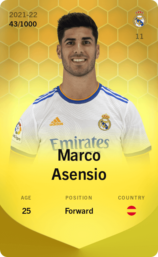 Marco Asensio 2021-22 • Limited 43/1000