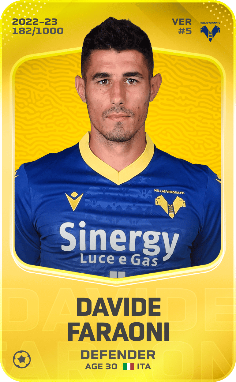 Davide Faraoni 2022-23 • Limited 182/1000