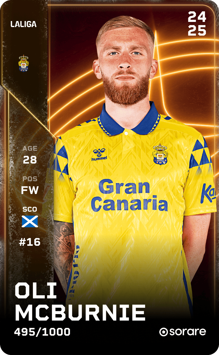 Oliver McBurnie 2024-25 • Limited 495/1000