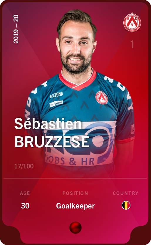 Sorare - Sorare Official - Sébastien Bruzzese 2019-20 • Rare 17/100 - NFT # 18508864430257488481197498581865791337596820626761000366404840138685602545962