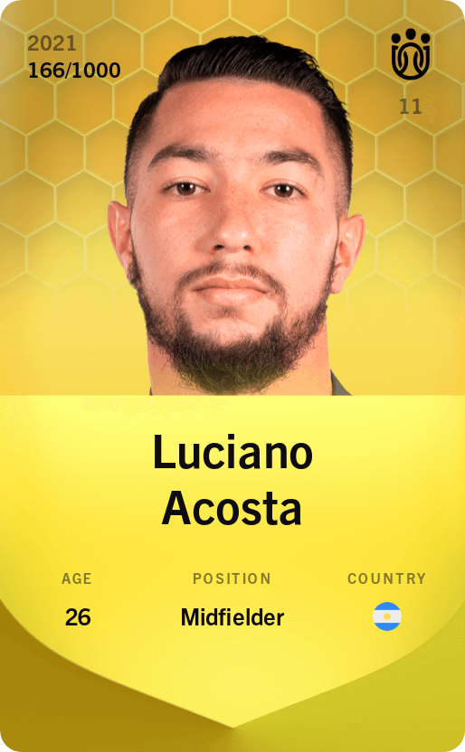 Luciano Acosta 2021-22 • Limited 166/1000