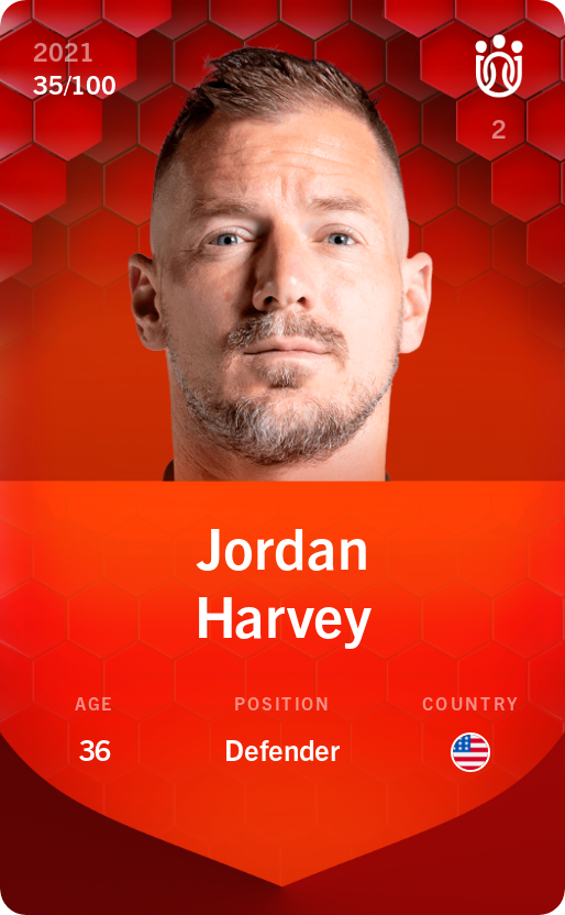 Sorare - Sorare Official - Jordan Harvey 2021-22 • Rare 35/100 - NFT # 13990185886278535662351660138835652640151499251767618446487240004617825783093