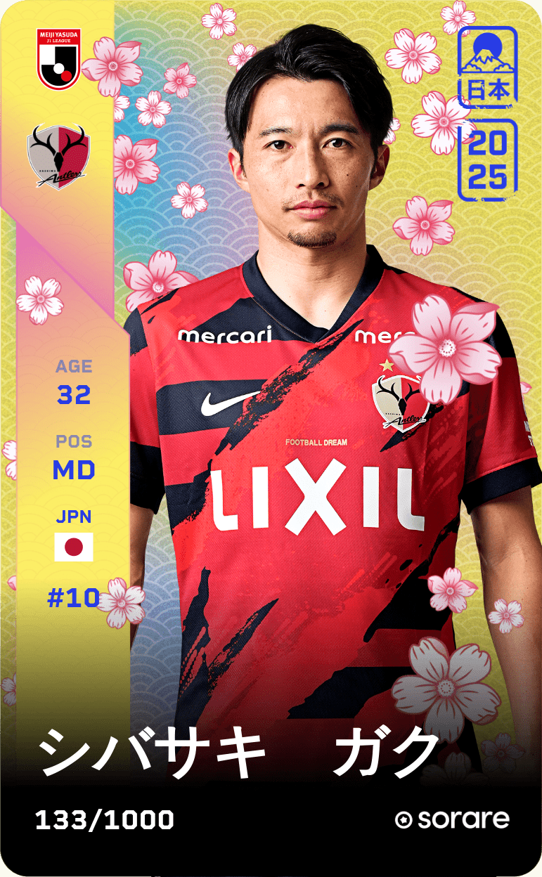 Gaku Shibasaki 2025-26 • Limited 133/1000