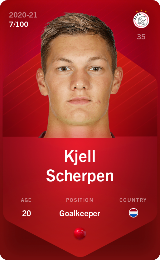 Sorare - Sorare Official - Kjell Scherpen 2020-21 • Rare 7/100 - NFT # 97511420690963733390664204281444191763003868119680312939678570394748039948612