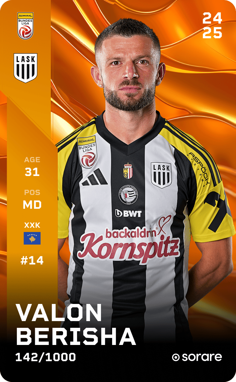 Valon Berisha 2024-25 • Limited 142/1000