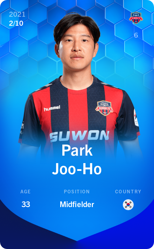 Sorare - Sorare Official - Park Joo-Ho 2021-22 • Super Rare 2/10 - NFT # 7613955204635823399420982086690577709781830405551669377544793753785916297352