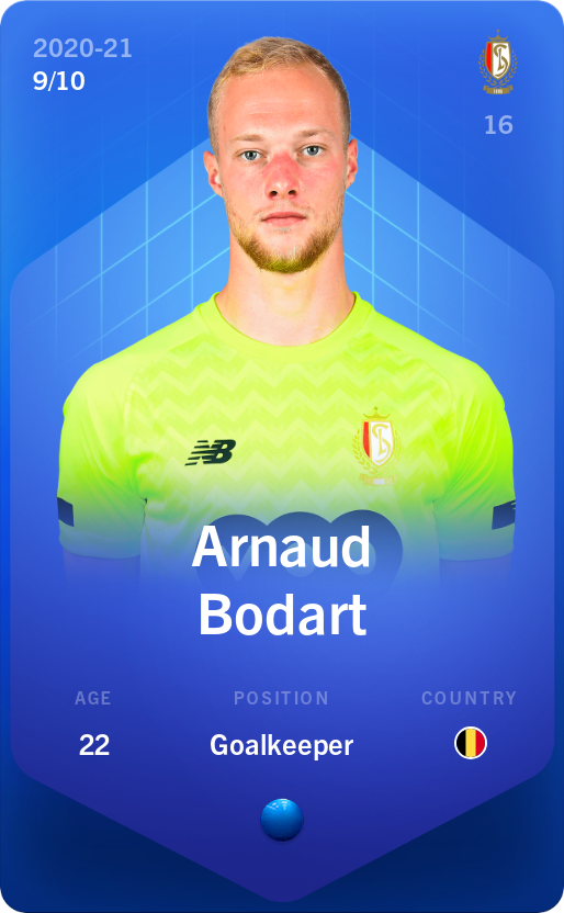 Sorare - Sorare Official - Arnaud Bodart 2020-21 • Super Rare 9/10 - NFT # 74546208128257622281400919611370232406510116768995109188861497943476111491761