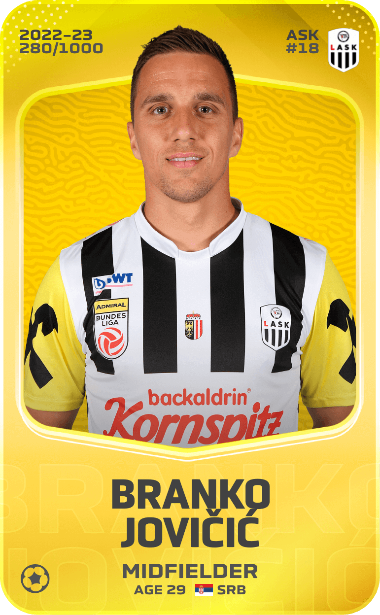 Branko Jovičić 2022-23 • Limited 280/1000