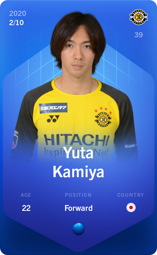 Sorare - Sorare Official - Yuta Kamiya 2020-21 • Super Rare 2/10 - NFT # 6776163412397602663648468790306207990787488227382203978142547781546976082288