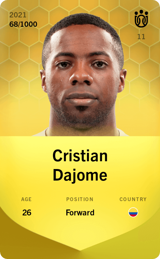 Cristian Dajome 2021-22 • Limited 68/1000