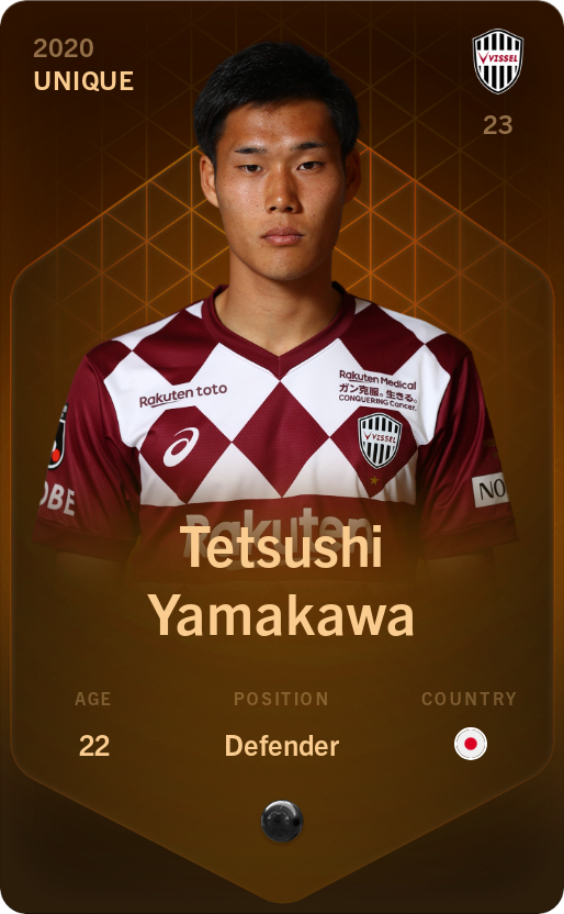 Sorare - Sorare Official - Tetsushi Yamakawa 2020-21 • Unique - NFT # 85960580245043295557150685121821368448288869275733814889877550914243104501900