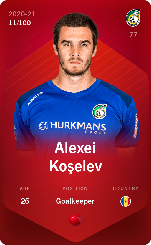 Sorare - Sorare Official - Alexei Koşelev 2020-21 • Rare 11/100 - NFT # 9124130996051192930155708131720965869599397399903945887984753166930501140910