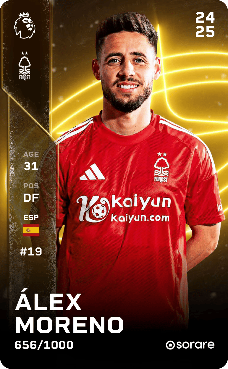 Álex Moreno 2024-25 • Limited 656/1000