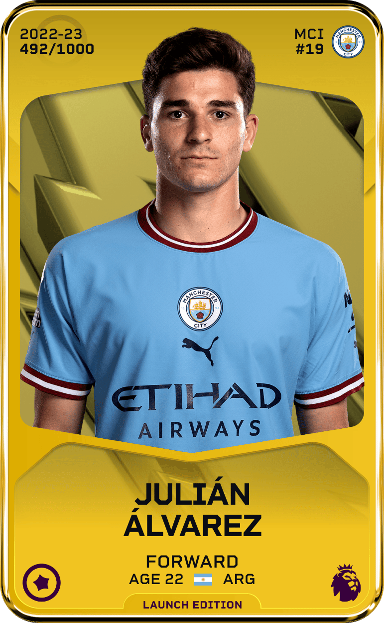 Julián Álvarez 2022-23 • Limited 492/1000