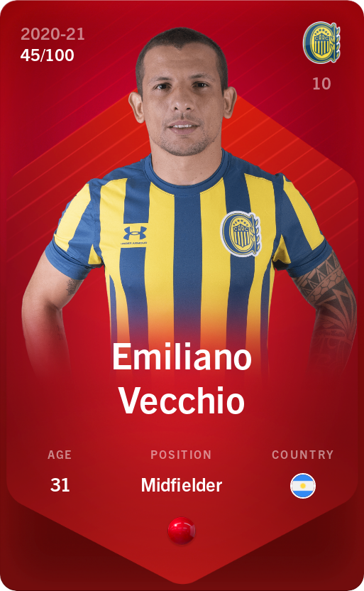 Sorare - Sorare Official - Emiliano Vecchio 2020-21 • Rare 45/100 - NFT # 7327150520391208115071406152719438080839221964256721928369127848215788553043