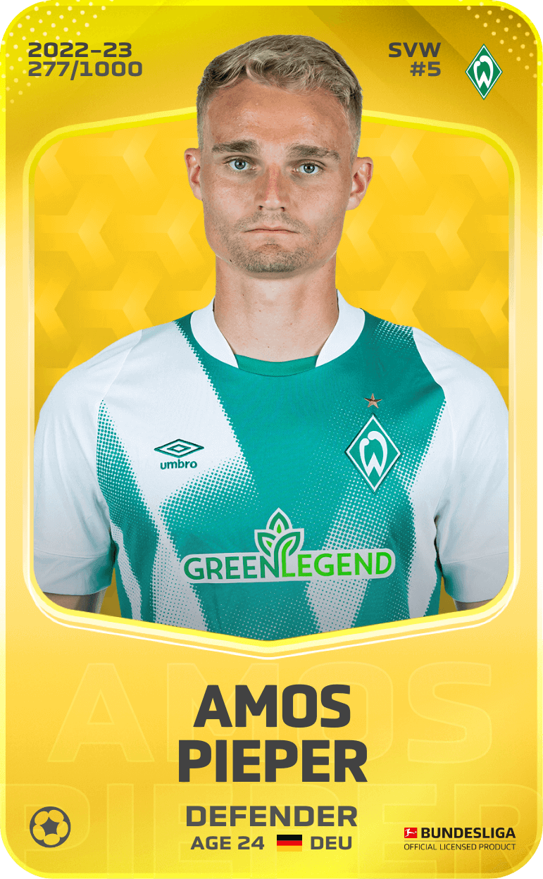 Amos Pieper 2022-23 • Limited 277/1000