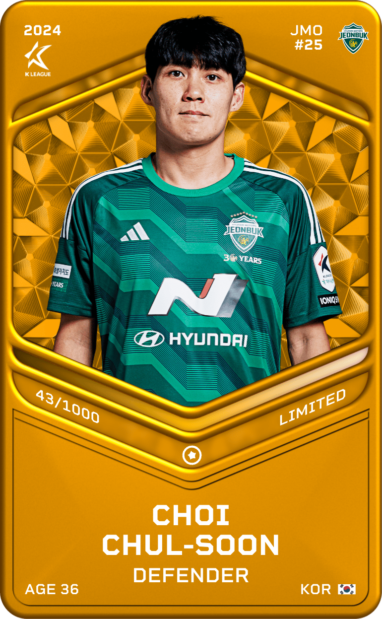 Choi Chul-Soon 2024-25 • Limited 43/1000