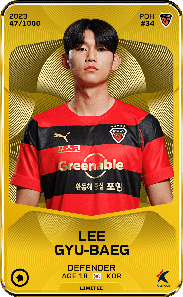 Lee Gyu-Baeg 2023-24 • Limited 47/1000