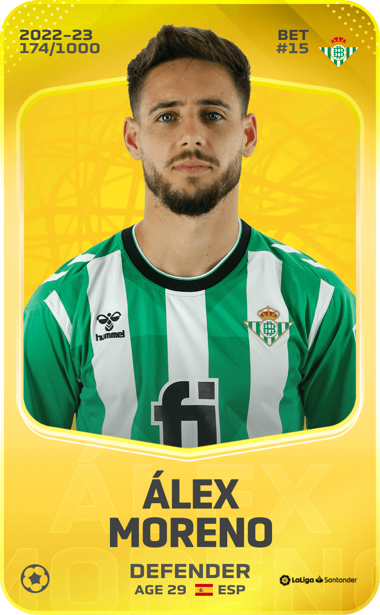 Álex Moreno 2022-23 • Limited 174/1000