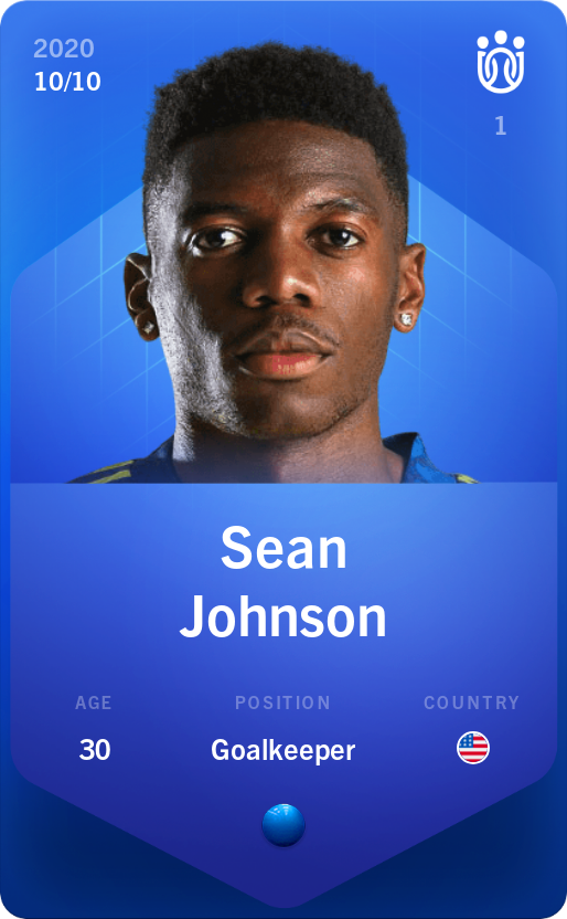 Sorare - Sorare Official - Sean Johnson 2020-21 • Super Rare 10/10 - NFT # 6341911046728458202421981340974855479863450245113341068965189401926534271893