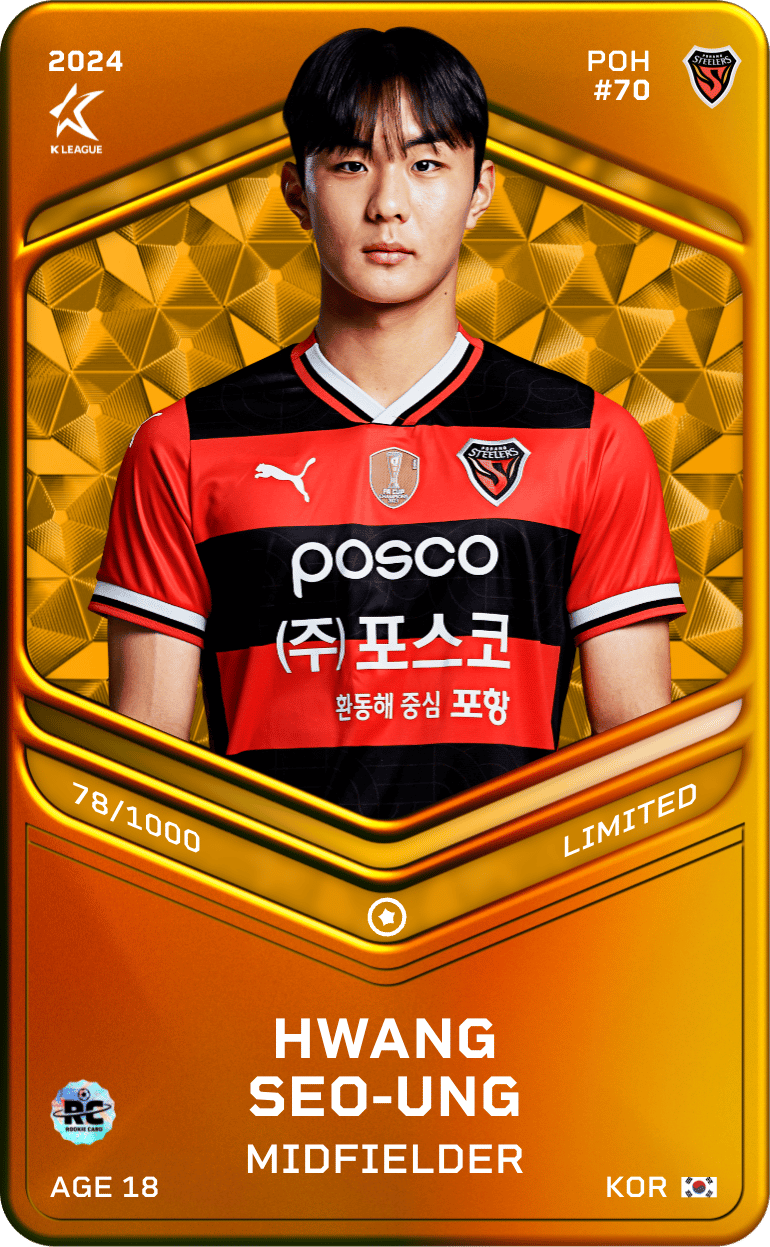 Hwang Seo-Woong 2024-25 • Limited 78/1000