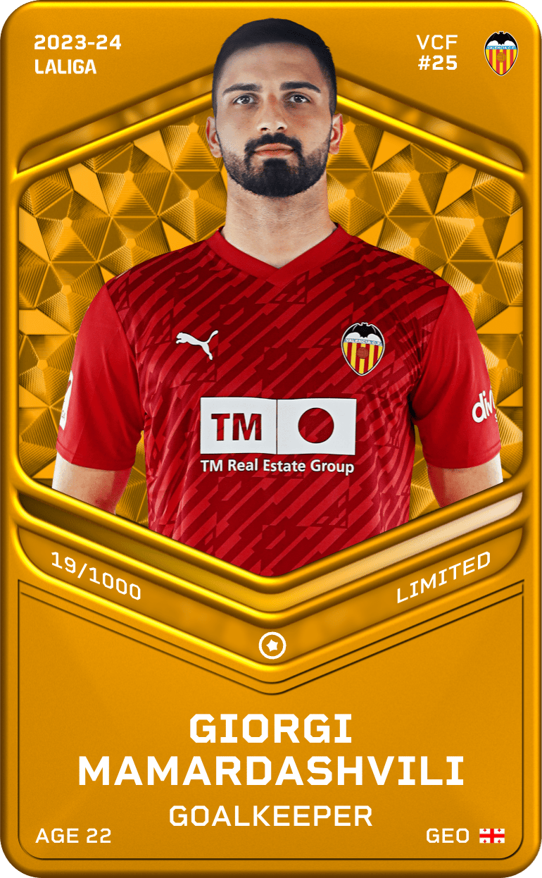 Giorgi Mamardashvili 2023-24 • Limited 19/1000