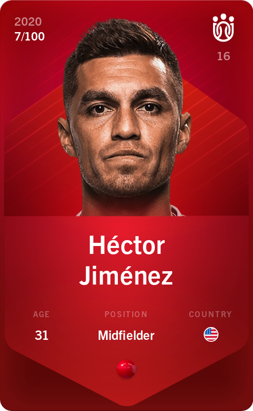 Sorare - Sorare Official - Héctor Jiménez 2020-21 • Rare 7/100 - NFT # 36452906145389814526276474953162334125596575369484066475816434077096195811162